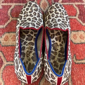 Rothy’s Leopard Loafers, women’s size 8.